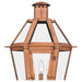 Myhouse Lighting Quoizel - BURD9015AC - Three Light Outdoor Post Lantern - Burdett - Aged Copper