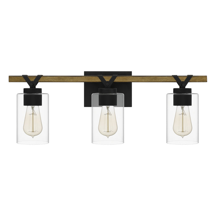 Myhouse Lighting Quoizel - DEVN8624MBK - Three Light Bath - Devon Court - Matte Black