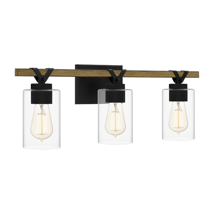 Myhouse Lighting Quoizel - DEVN8624MBK - Three Light Bath - Devon Court - Matte Black