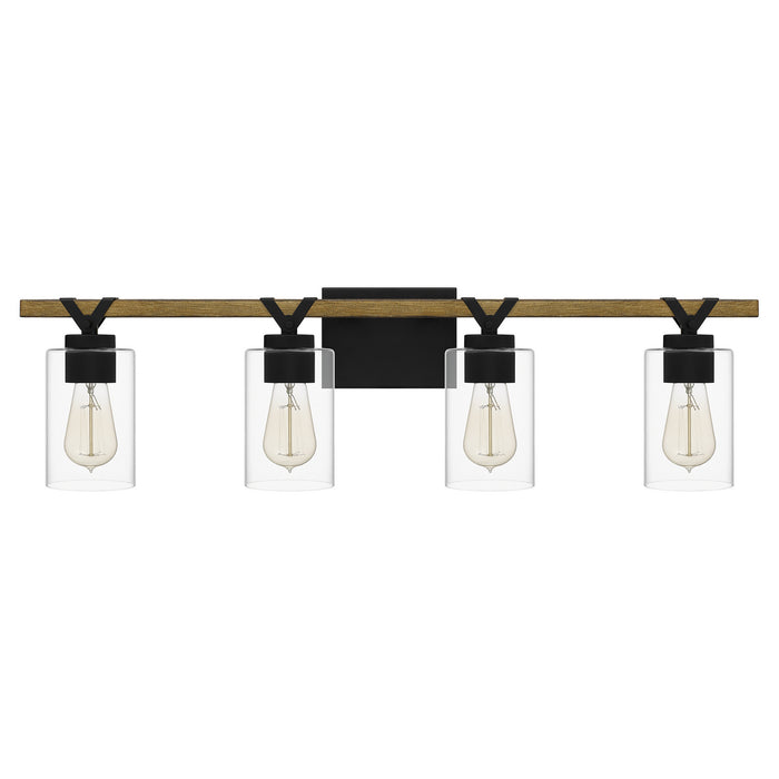 Myhouse Lighting Quoizel - DEVN8632MBK - Four Light Bath - Devon Court - Matte Black