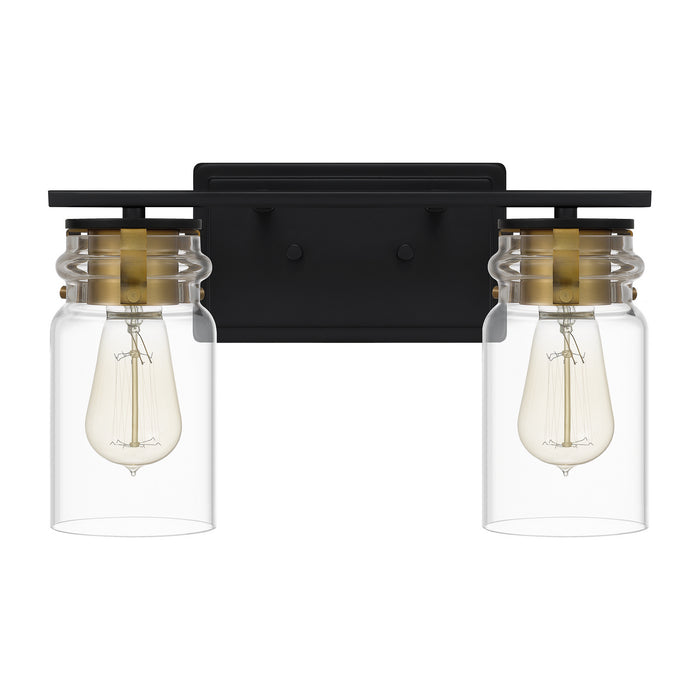 Myhouse Lighting Quoizel - KEE8614MBK - Two Light Bath - Keesey - Matte Black