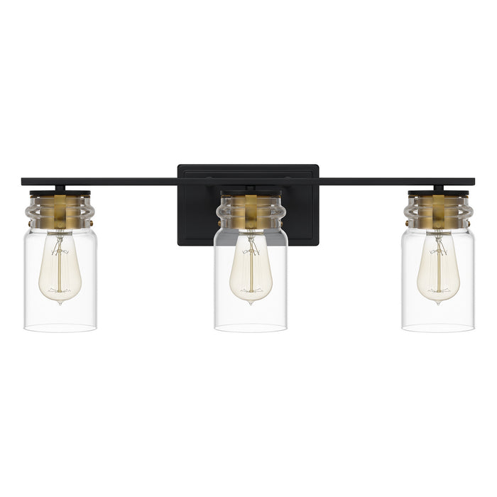 Myhouse Lighting Quoizel - KEE8624MBK - Three Light Bath - Keesey - Matte Black