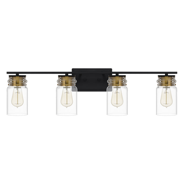 Myhouse Lighting Quoizel - KEE8632MBK - Four Light Bath - Keesey - Matte Black