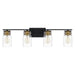 Myhouse Lighting Quoizel - KEE8632MBK - Four Light Bath - Keesey - Matte Black