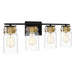 Myhouse Lighting Quoizel - KEE8632MBK - Four Light Bath - Keesey - Matte Black