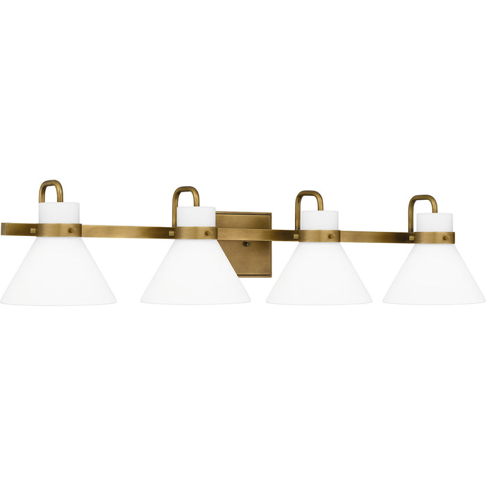 Myhouse Lighting Quoizel - RGN8635WS - Four Light Bath - Regency - Weathered Brass