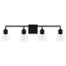 Myhouse Lighting Quoizel - THO8631MBK - Four Light Bath - Thoresby - Matte Black