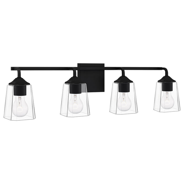 Myhouse Lighting Quoizel - THO8631MBK - Four Light Bath - Thoresby - Matte Black