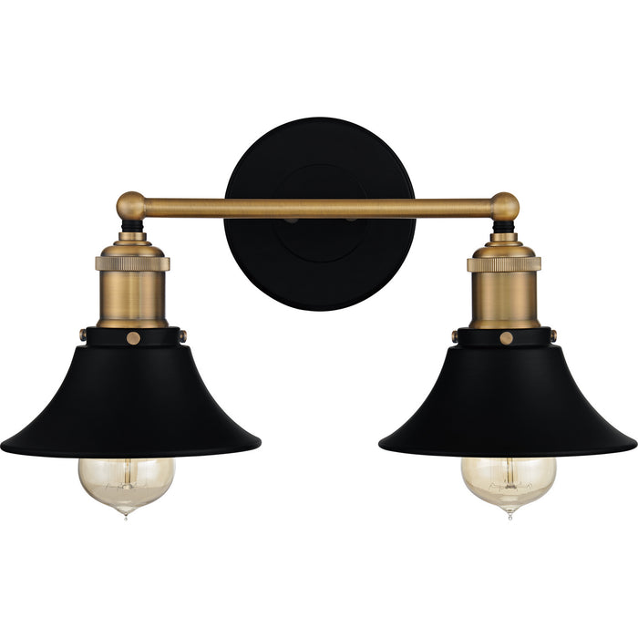 Myhouse Lighting Quoizel - TRF8615MBK - Two Light Bath - Trafalgar - Matte Black