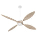 Myhouse Lighting Quorum - 28664-8 - 66"Ceiling Fan - Papillon - Studio White