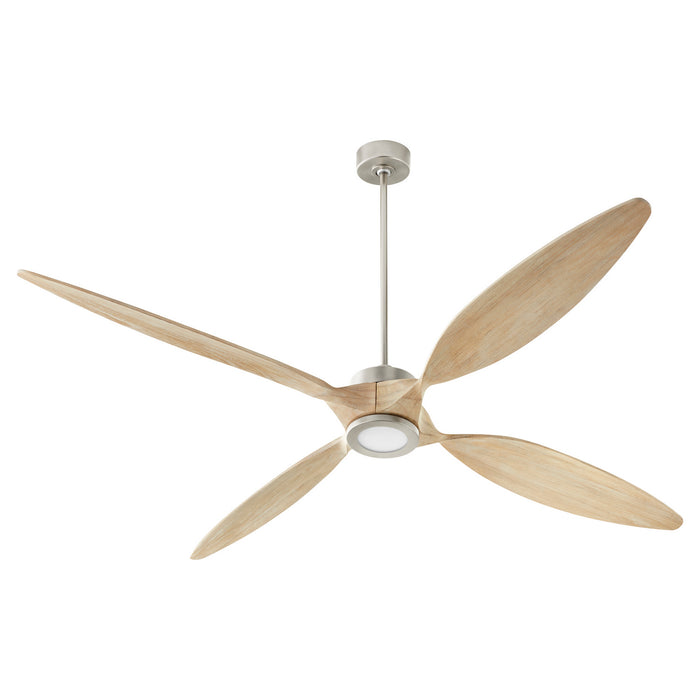 Myhouse Lighting Quorum - 28804-65 - 80"Ceiling Fan - Papillon - Satin Nickel