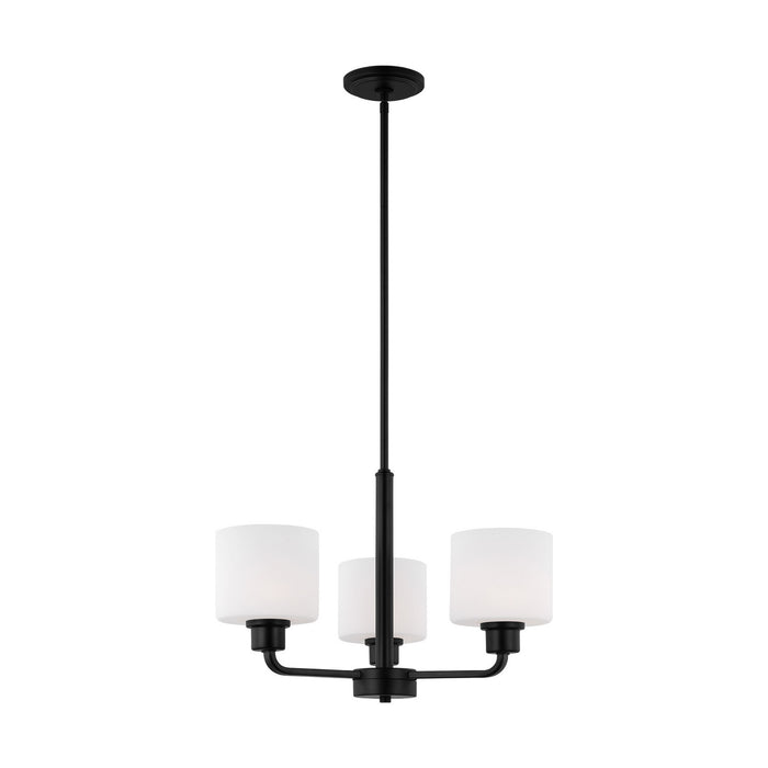 Myhouse Lighting Generation Lighting - 3128803EN3-112 - Three Light Chandelier - Canfield - Midnight Black