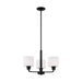 Myhouse Lighting Generation Lighting - 3128803EN3-112 - Three Light Chandelier - Canfield - Midnight Black