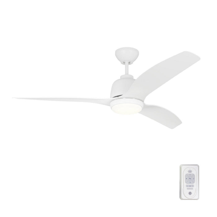 Myhouse Lighting Visual Comfort Fan - 3AVLCR54RZWD - 54``Ceiling Fan - Avila Coastal 54 LED - Matte White