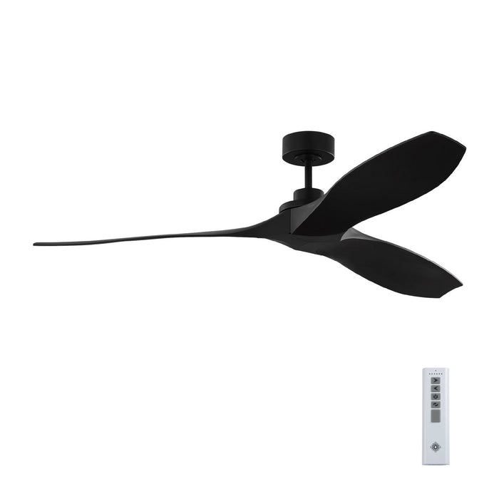 Myhouse Lighting Visual Comfort Fan - 3CLNCSM60MBK - 60``Ceiling Fan - Collins Coastal 60 Smart - Midnight Black