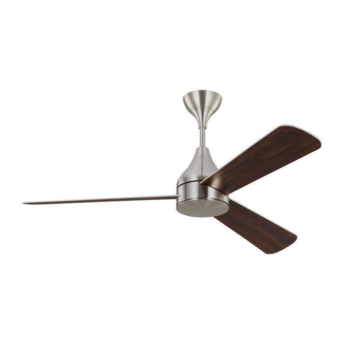 Myhouse Lighting Visual Comfort Fan - 3STMSM52BSD - 52``Ceiling Fan - Streaming 52 Smart LED - Brushed Steel