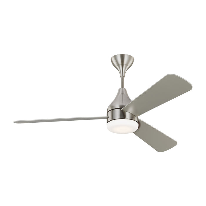 Myhouse Lighting Visual Comfort Fan - 3STMSM52BSD - 52``Ceiling Fan - Streaming 52 Smart LED - Brushed Steel