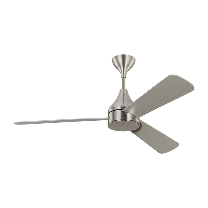 Myhouse Lighting Visual Comfort Fan - 3STMSM52BSD - 52``Ceiling Fan - Streaming 52 Smart LED - Brushed Steel