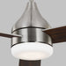 Myhouse Lighting Visual Comfort Fan - 3STMSM52BSD - 52``Ceiling Fan - Streaming 52 Smart LED - Brushed Steel