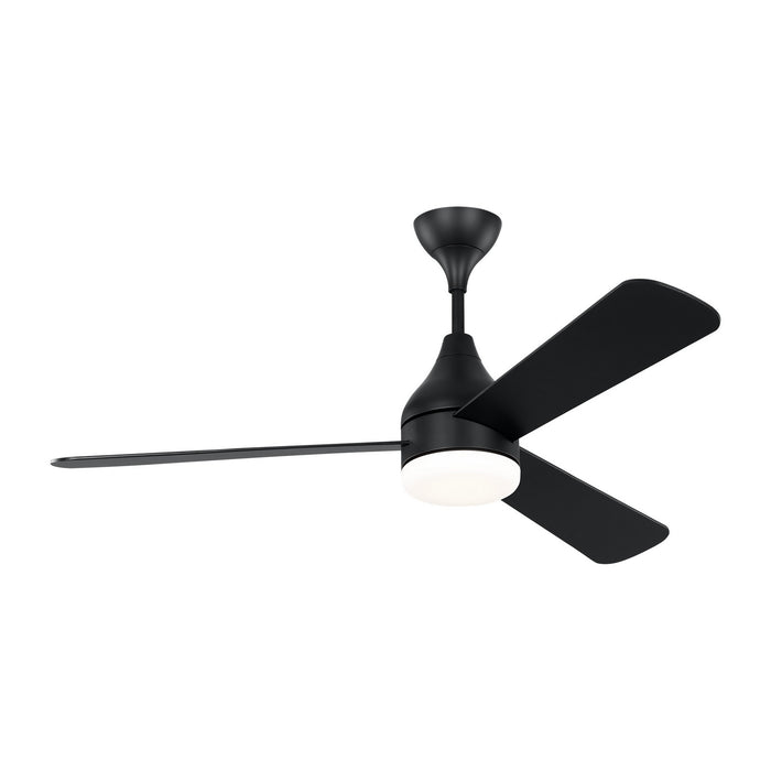 Myhouse Lighting Visual Comfort Fan - 3STMSM52MBKD - 52``Ceiling Fan - Streaming 52 Smart LED - Midnight Black