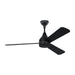 Myhouse Lighting Visual Comfort Fan - 3STMSM52MBKD - 52``Ceiling Fan - Streaming 52 Smart LED - Midnight Black