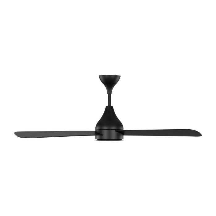 Myhouse Lighting Visual Comfort Fan - 3STMSM52MBKD - 52``Ceiling Fan - Streaming 52 Smart LED - Midnight Black