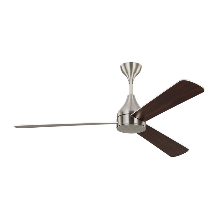 Myhouse Lighting Visual Comfort Fan - 3STMSM60BSD - 60``Ceiling Fan - Streaming 60 Smart LED - Brushed Steel