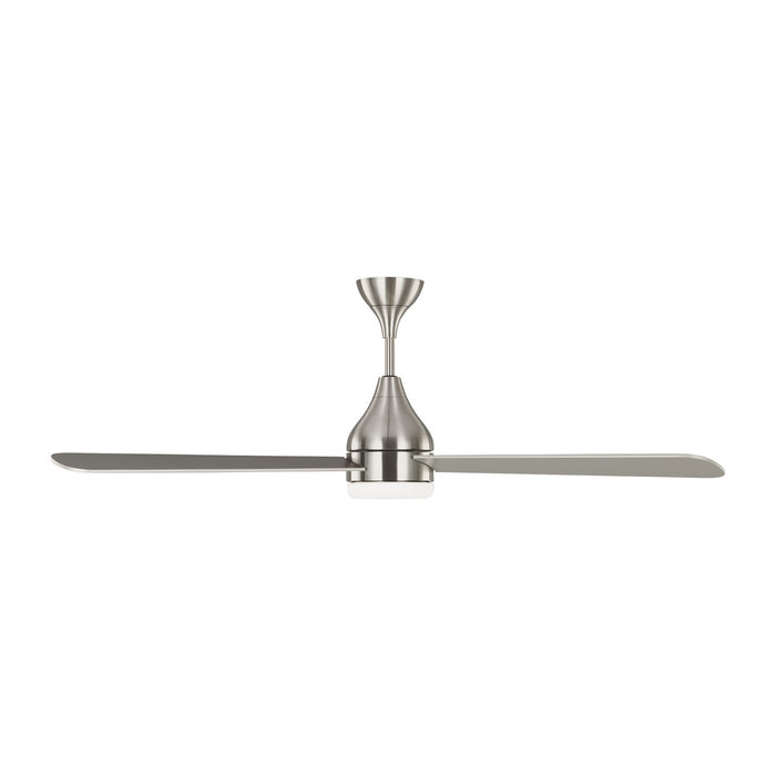 Myhouse Lighting Visual Comfort Fan - 3STMSM60BSD - 60``Ceiling Fan - Streaming 60 Smart LED - Brushed Steel