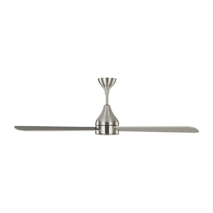 Myhouse Lighting Visual Comfort Fan - 3STMSM60BSD - 60``Ceiling Fan - Streaming 60 Smart LED - Brushed Steel