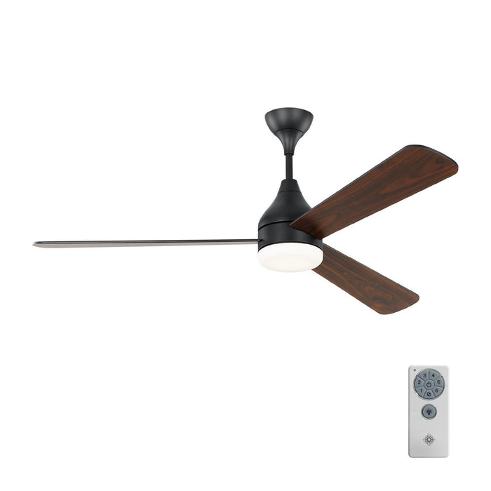 Myhouse Lighting Visual Comfort Fan - 3STMSM60MBKD - 60``Ceiling Fan - Streaming 60 Smart LED - Midnight Black