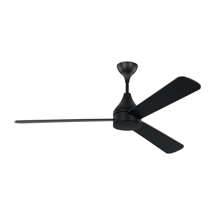 Myhouse Lighting Visual Comfort Fan - 3STMSM60MBKD - 60``Ceiling Fan - Streaming 60 Smart LED - Midnight Black