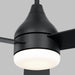 Myhouse Lighting Visual Comfort Fan - 3STMSM60MBKD - 60``Ceiling Fan - Streaming 60 Smart LED - Midnight Black