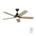 Myhouse Lighting Generation Lighting - 5LWDR52AGPD - 52"Ceiling Fan - Lowden - Aged Pewter