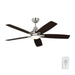 Myhouse Lighting Generation Lighting - 5LWDR52BSD - 52"Ceiling Fan - Lowden - Brushed Steel