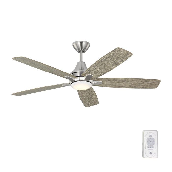 Myhouse Lighting Generation Lighting - 5LWDR52BSLGD - 52"Ceiling Fan - Lowden - Brushed Steel