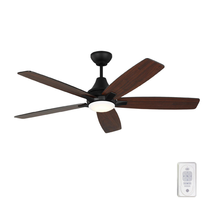 Myhouse Lighting Generation Lighting - 5LWDR52MBKD - 52"Ceiling Fan - Lowden - Midnight Black