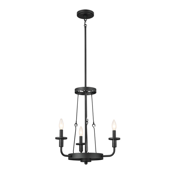 Myhouse Lighting Kichler - 52450BKT - Three Light Mini Chandelier - Vetivene - Textured Black