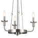 Myhouse Lighting Kichler - 52450CLP - Three Light Mini Chandelier - Vetivene - Classic Pewter