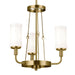 Myhouse Lighting Kichler - 52450NBR - Three Light Mini Chandelier - Vetivene - Natural Brass