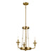 Myhouse Lighting Kichler - 52450NBR - Three Light Mini Chandelier - Vetivene - Natural Brass