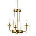 Myhouse Lighting Kichler - 52450NBR - Three Light Mini Chandelier - Vetivene - Natural Brass