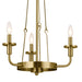 Myhouse Lighting Kichler - 52450NBR - Three Light Mini Chandelier - Vetivene - Natural Brass