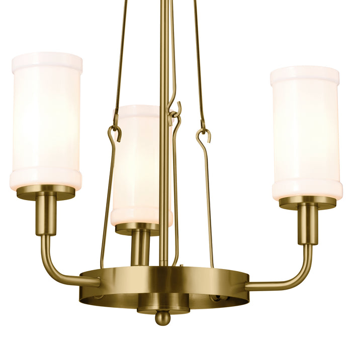 Myhouse Lighting Kichler - 52450NBR - Three Light Mini Chandelier - Vetivene - Natural Brass