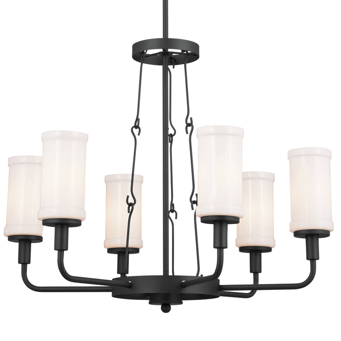 Myhouse Lighting Kichler - 52451BKT - Six Light Chandelier - Vetivene - Textured Black