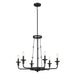 Myhouse Lighting Kichler - 52451BKT - Six Light Chandelier - Vetivene - Textured Black