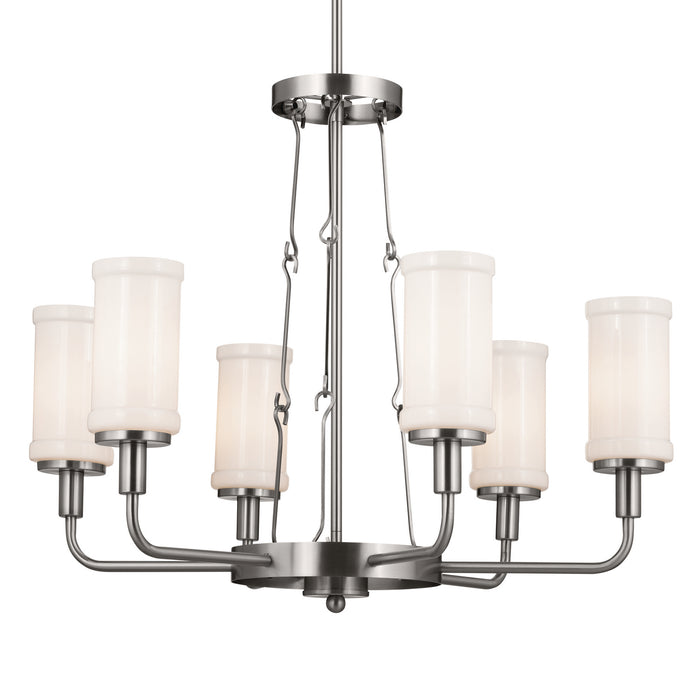 Myhouse Lighting Kichler - 52451CLP - Six Light Chandelier - Vetivene - Classic Pewter