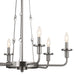 Myhouse Lighting Kichler - 52451CLP - Six Light Chandelier - Vetivene - Classic Pewter