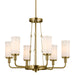 Myhouse Lighting Kichler - 52451NBR - Six Light Chandelier - Vetivene - Natural Brass