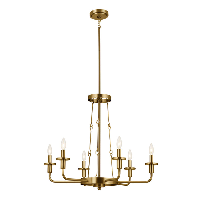 Myhouse Lighting Kichler - 52451NBR - Six Light Chandelier - Vetivene - Natural Brass