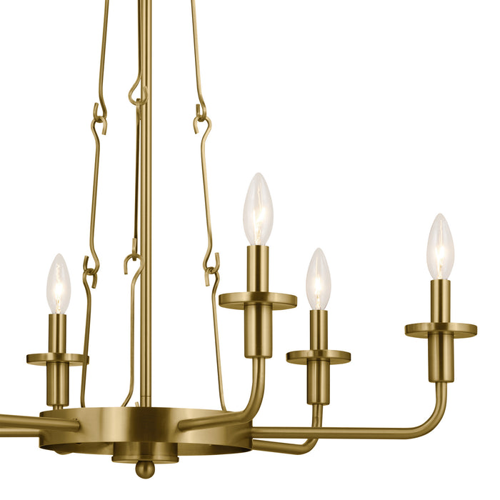 Myhouse Lighting Kichler - 52451NBR - Six Light Chandelier - Vetivene - Natural Brass